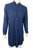 Ensemble Kurta homme Bleu marine Rizwan