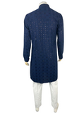 Ensemble Kurta homme Bleu marine Rizwan