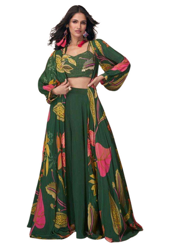Kayna Emerald Green Evening Dress