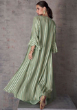 Stylish salwar vert pista Sachi