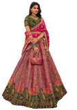 Rachana burgundy bridal lehenga