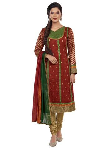 Parina Purple Silk Salwar - Size 44