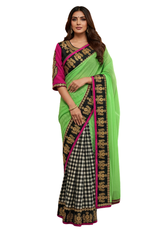 Chandrika Beige Ready Saree