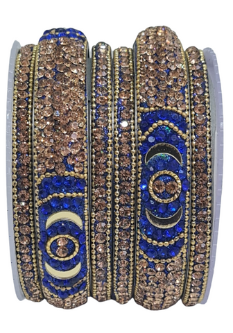 Bracelets mariage bleu roi Shalini