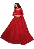 Lehenga nuptial rouge Shamili