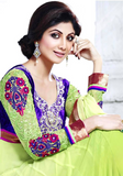 Salwar Bollywood Célébrité Vert Shilpa Shetty