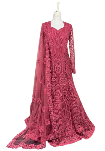 Robe de mariée brodée rose Sofia