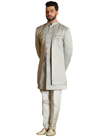 Costume Indien chic gris Suhail