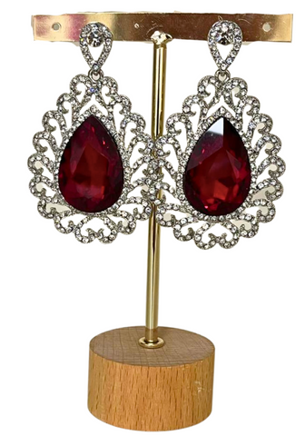 Boucles d’oreilles Royal Rouge Tamanna - Narkis Fashion