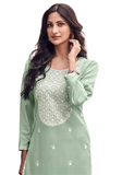 Ensemble salwar vert Tara - Tailles 40 et 42