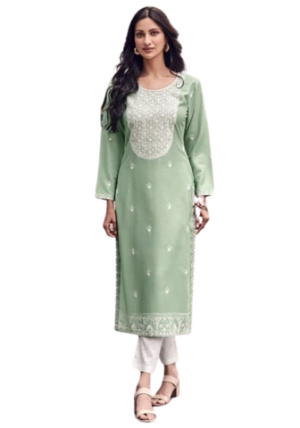 Ensemble salwar vert Tara - Tailles 40 et 42