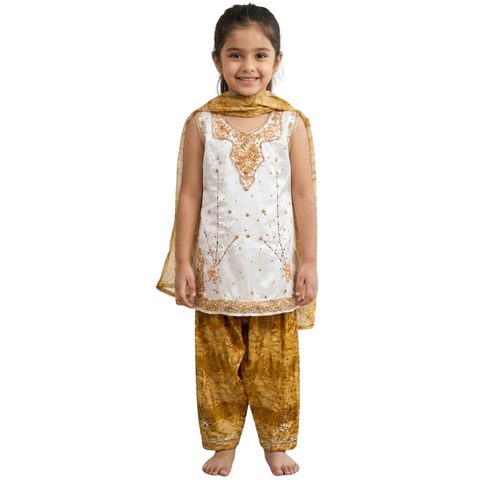 Ensemble Fille Brisa – Élégance Dorée (5 ans)