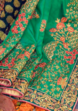 Sari Indien mariage vert Tharshika