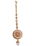 Rose gold tikka forehead jewel