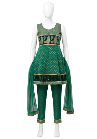 Tenue Indienne Fille – Ensemble 3 pièces (4 à 7 ans)