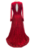 Valentine red princess dress
