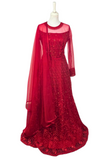 Robe princesse rouge Valentine