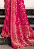 Beau sari soie rose fushcia Vindhya