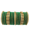 Bracelets mariage vert émeraude Wahida
