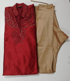 Costume bollywood Rouge Nizar - Taille 42