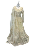 Ecru Leyna Embroidered Wedding Dress