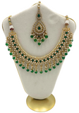 Parure royale kundan vert Mohana