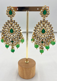 Parure royale kundan vert Mohana