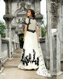 Robe de Mariage Diana - Blanc et noir - Narkis Fashion