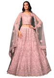 Lehenga nuptial rose pastel Pravina