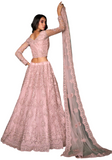 Lehenga nuptial rose pastel Pravina