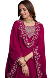 Stylish pink Touria salwar