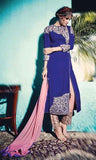 Salwar Designer orientale Bleu roi Mahirah - Narkis Fashion