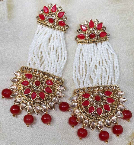 Boucles bollywood rouge Sripriya - Narkis Fashion