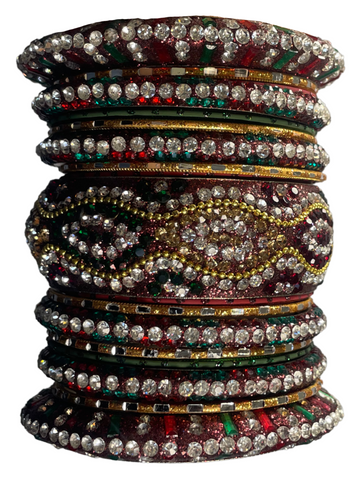 Bracelets Mariage Sonam Bordeaux - Narkis Fashion