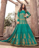 Robe de soirée impériale Vert turquoise Zahra - Narkis Fashion