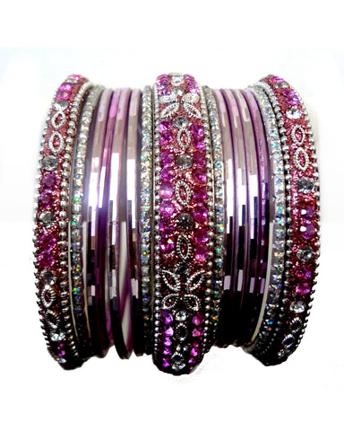 Bracelets Bollywood Rose argenté - Narkis Fashion