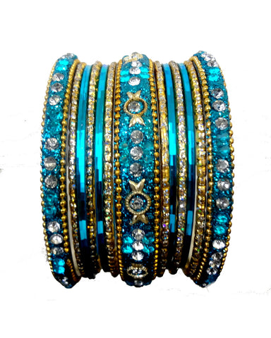 Bracelets bollywood Bleu - Narkis Fashion