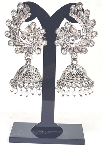 Silver earrings jhumka Chitra