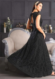 Emma black princess dress