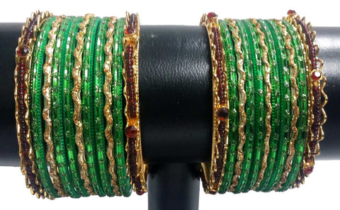 Bracelets Bollywood Vert Tanya - Narkis Fashion