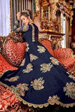 Robe Majestueuse Bleu marine Hasini - Narkis Fashion