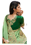 Beautiful Trendy Green Hansika Sari
