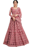 Lehenga nuptiale rose Kahina - Narkis Fashion