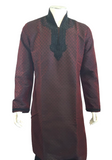 Costume Indien bordeaux et noir Karthik  - taille 40 - Narkis Fashion
