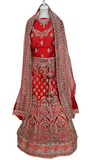 Royal red wedding lehenga Deshna