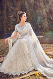 Sensationnel Sari Mariage Blanc Noorjehan - Narkis Fashion
