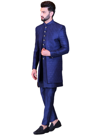 Costume homme chic bleu saphir Maahir