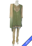 Salwar coton vert Mayuri - Taille 40 - Narkis Fashion