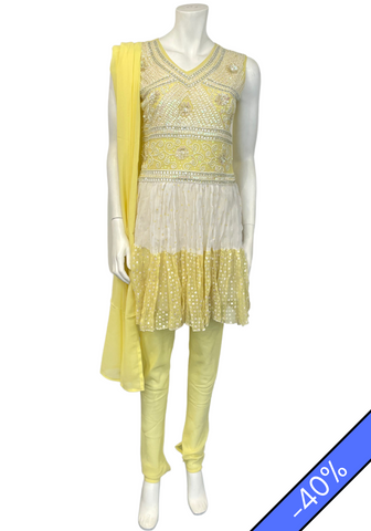 Salwar jaune Sania - Taille 38/40 - Narkis Fashion