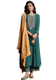 Prisca Teal Green Indian Salwar - Size 40